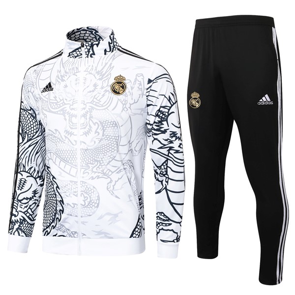 Chandal Real Madrid 2024 2025 Blanco Negro 3